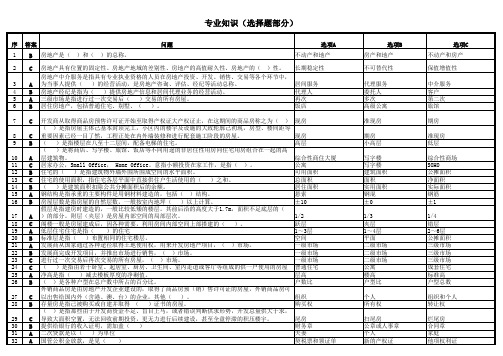 房地产考试试题及答案