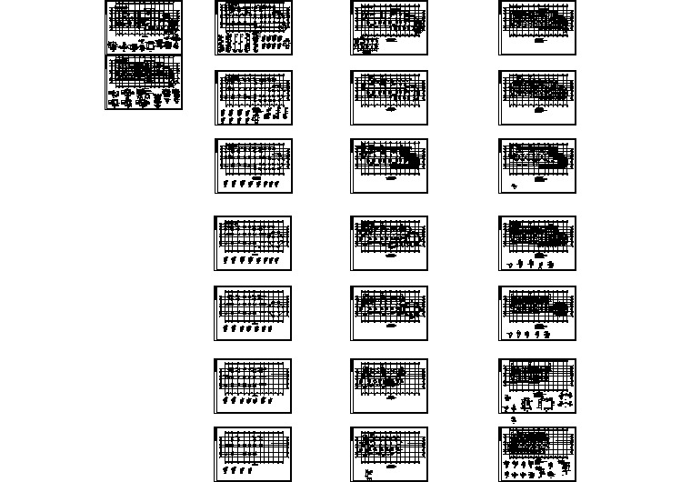 某四层框架结构幼儿园建筑结构施工图