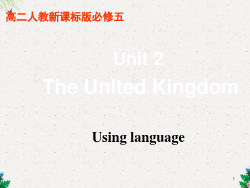 人教版高中英语必修5课件：Unit2 Using language