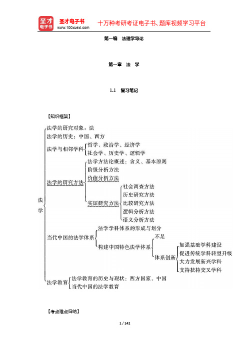 张文显《法理学》(第5版)笔记和课后习题(含考研真题)详解(1-5章)【圣才出品】