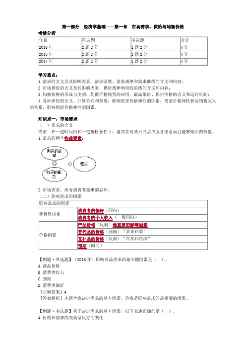 供给规律和供给曲线的含义和内容