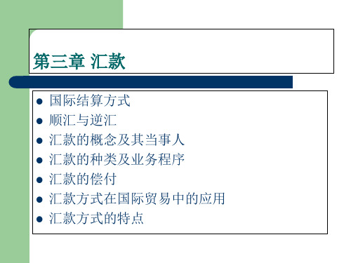 国际结算 第3章