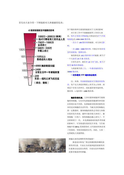 日本核泄露及核辐射