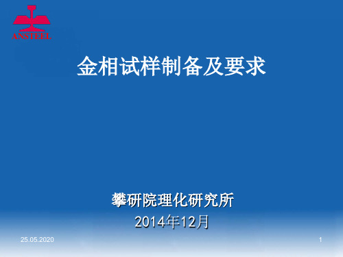 金相试样制备PPT精选文档