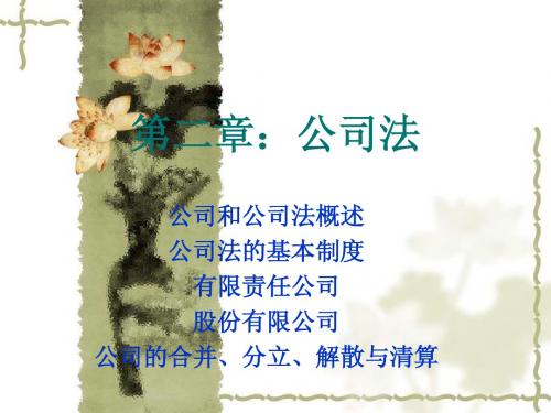 第二章公司法