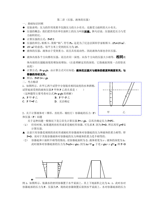 初二物理液体压强课件