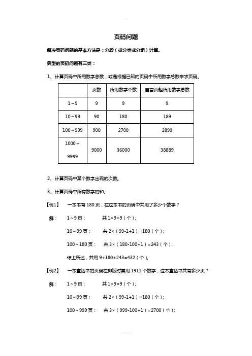 页码问题