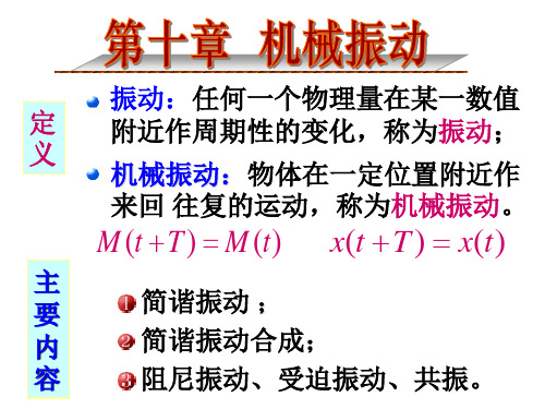 大学物理课件0机械振动