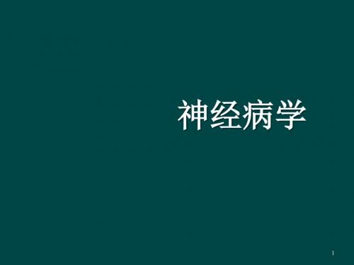 神经病学神经系统的解剖生理及病损的定位诊断ppt学习课件