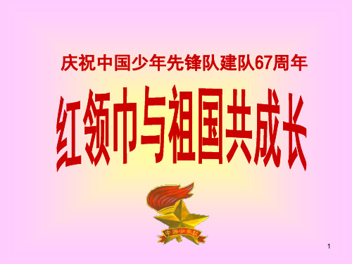 红领巾与祖国共成长(课堂PPT)