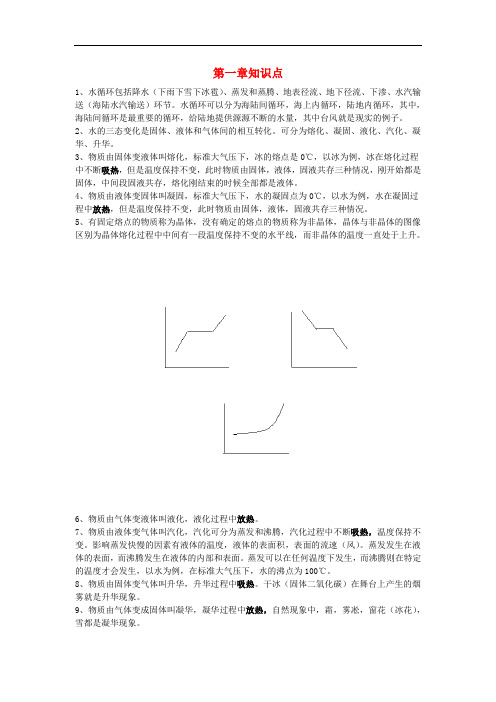 七年级科学下册 第12章 知识点 华师大版