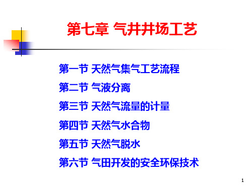 第七章采气工程第二版廖锐全主编