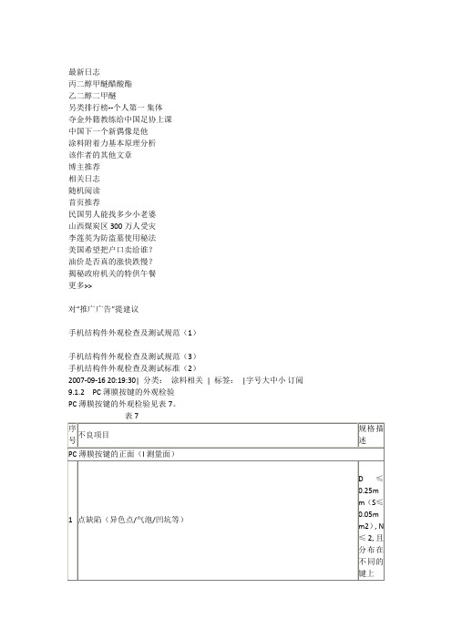 硅胶按键测试方法