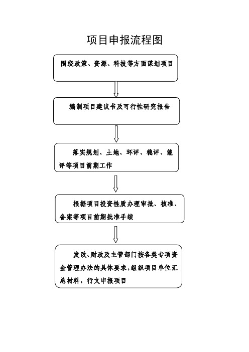 项目申报流程图