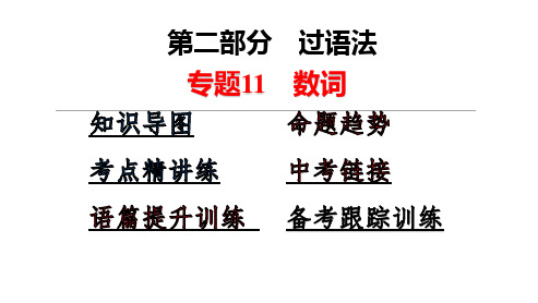 专题11 数词中考英语一轮复习之教材知识点一遍过(人教版)