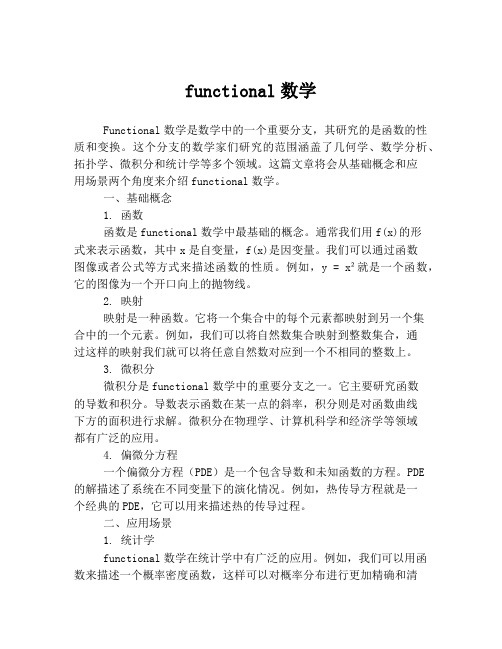 functional数学