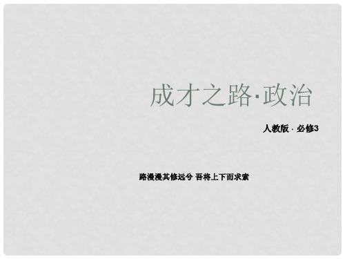 高中政治 第4单元《发展中国特色社会主义文化》知识梳理课件 新人教版必修3