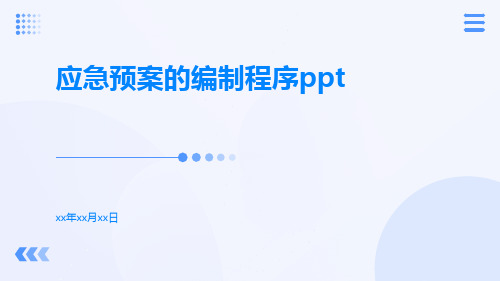 应急预案的编制程序ppt