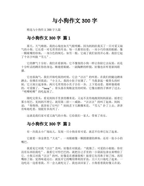 与小狗作文300字