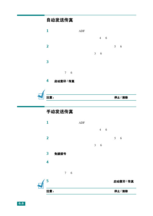 三星SF-560传真机使用说明书_部分2