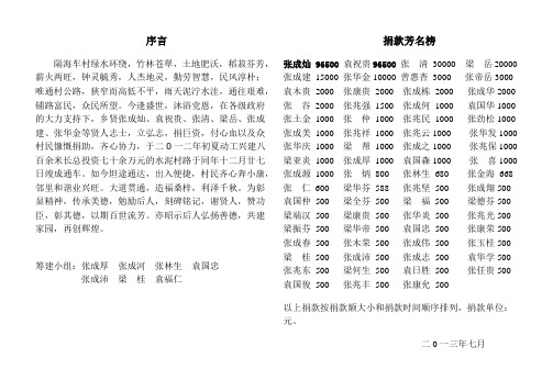 修路功德碑记序言