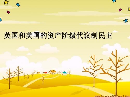 英国和美国的资产阶级代议制民主PPT课件 人民版