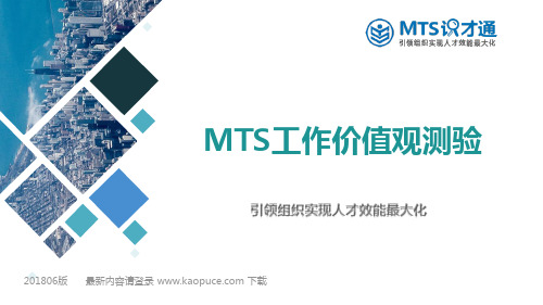 工作价值观测验-MTS识才通