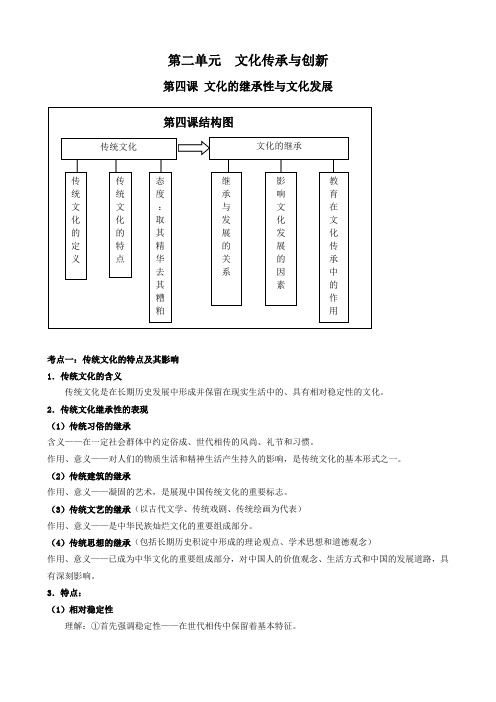 第二单元  文化传承与创新