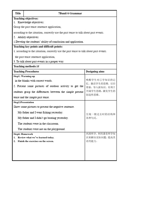 初中七年级英语教案Grammar-省赛一等奖