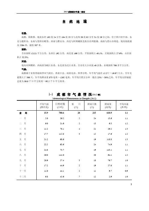 成都2013年鉴