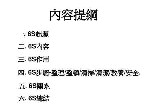 精选6S管理教材