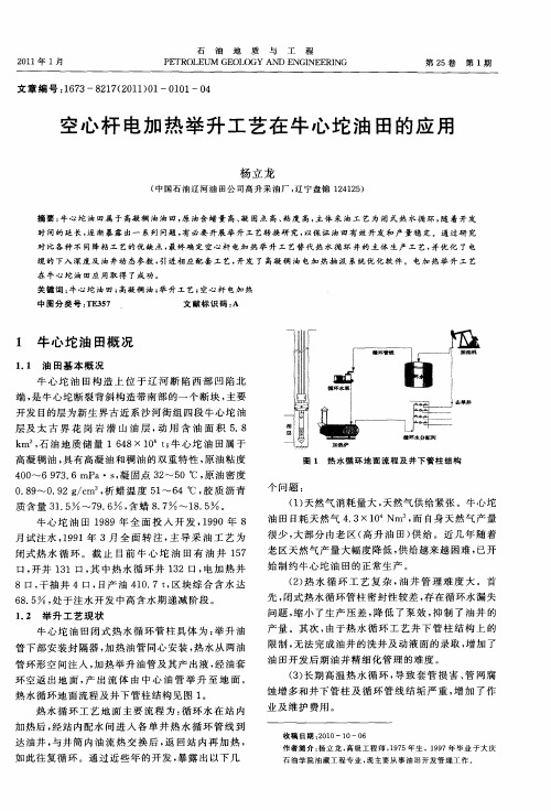 空心杆电加热举升工艺在牛心坨油田的应用