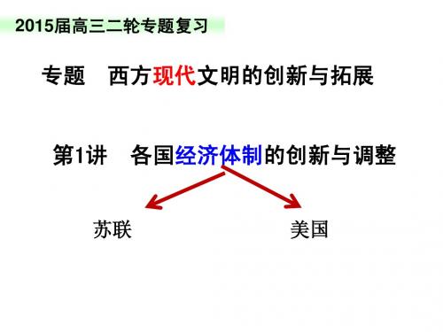 2.各国经济体制创新与调整2