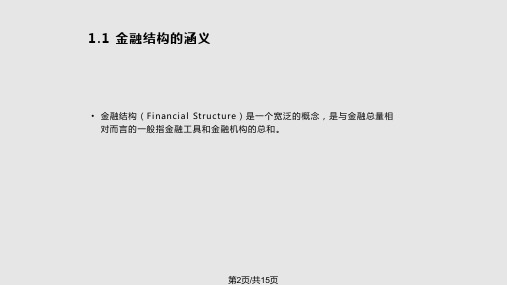 金融结构与金融发展