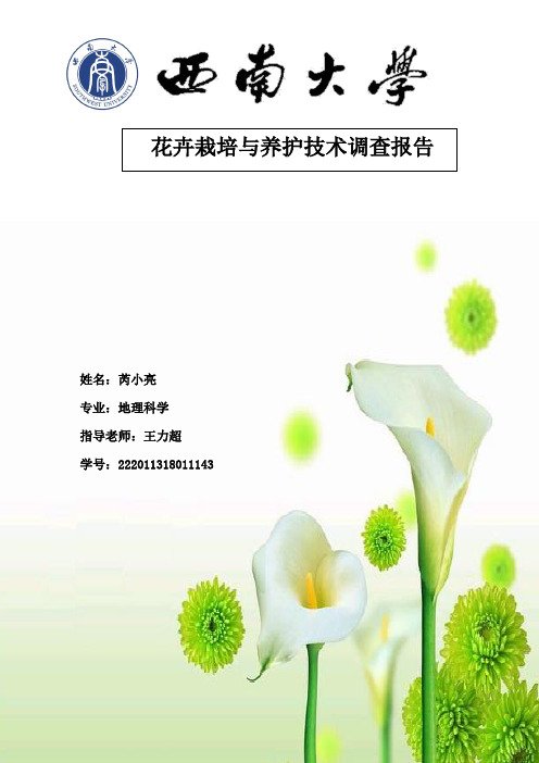 西南大学校园常见绿化植物调查报告