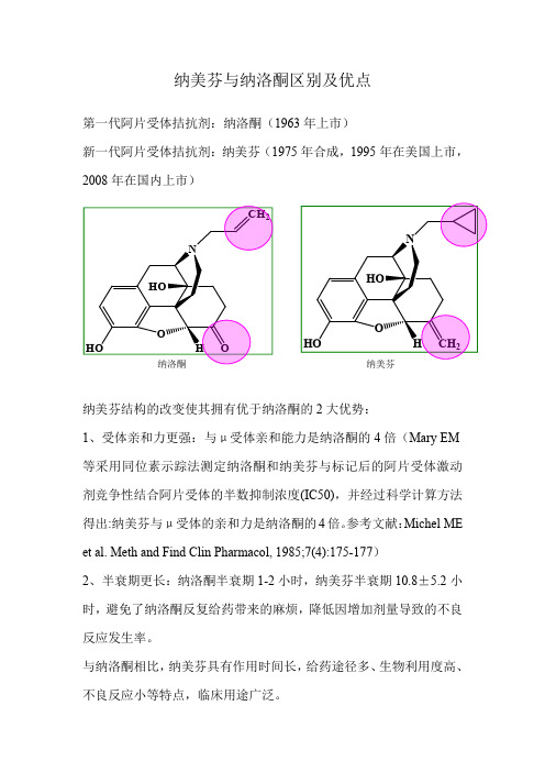 纳美芬与纳洛酮区别