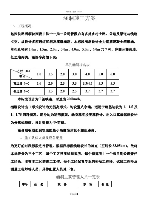 涵洞施工方案(1)