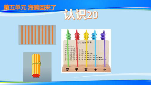 一年级上册数学课件 认识20 青岛版 共11张最新课件