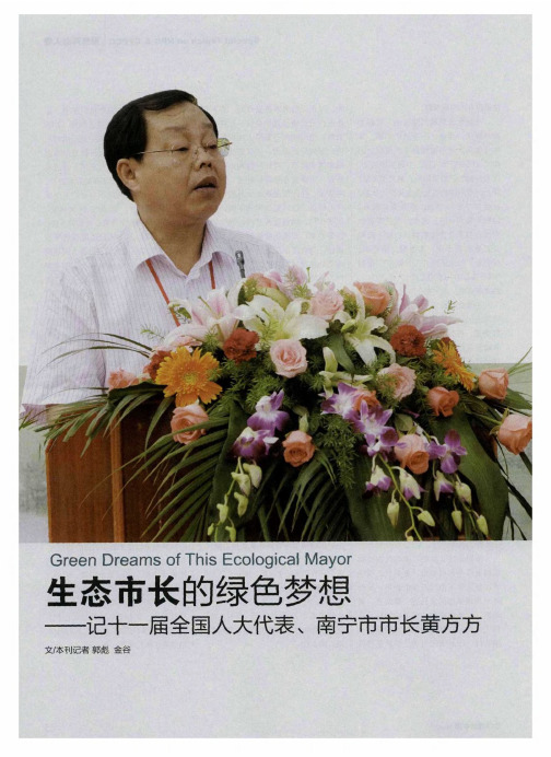 生态市长的绿色梦想——记十一届全国人大代表、南宁市市长黄方方