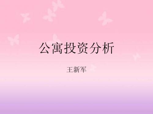 公寓投资分析