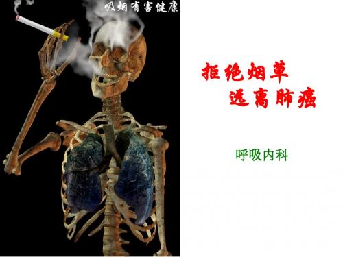 拒绝烟草远离肺癌PPT课件