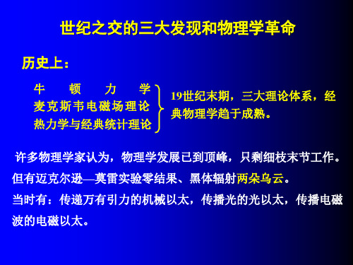 2019年物理学史-相对论与量子论的诞生.ppt