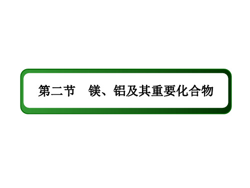 新高考化学一轮复习课件-镁、铝及其重要化合物