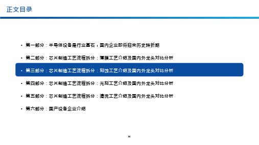 半导体设备全景分析(3)--刻蚀工艺