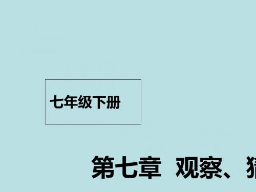 七年级数学下册课件ppt(31份) 北京版29