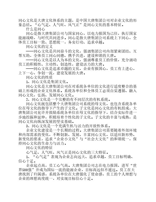 中国大唐集团同心文化