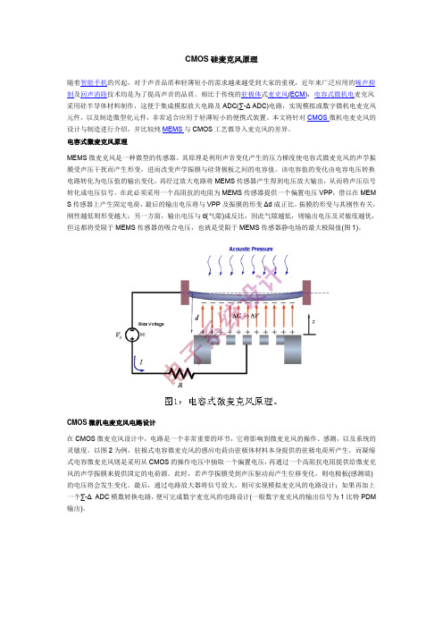 COMS硅麦克风原理