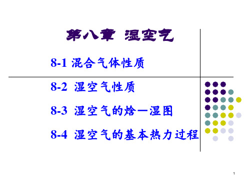 第八章 混合气体及湿空气