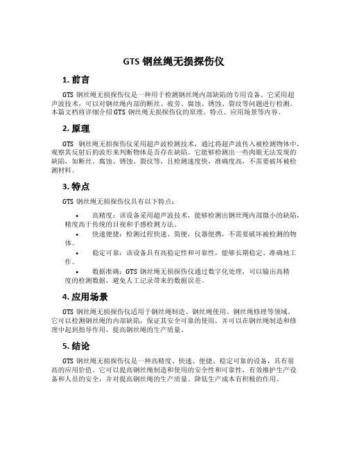 GTS钢丝绳无损探伤仪