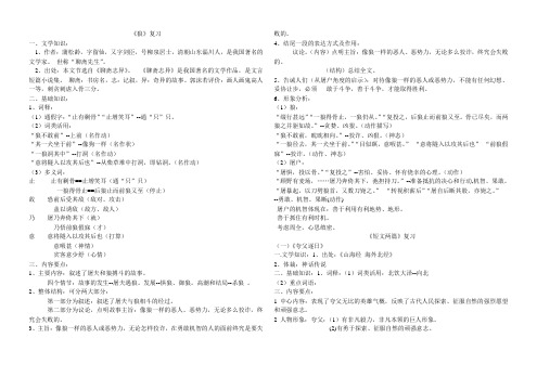 狼、口技、夸父追日 浏览题